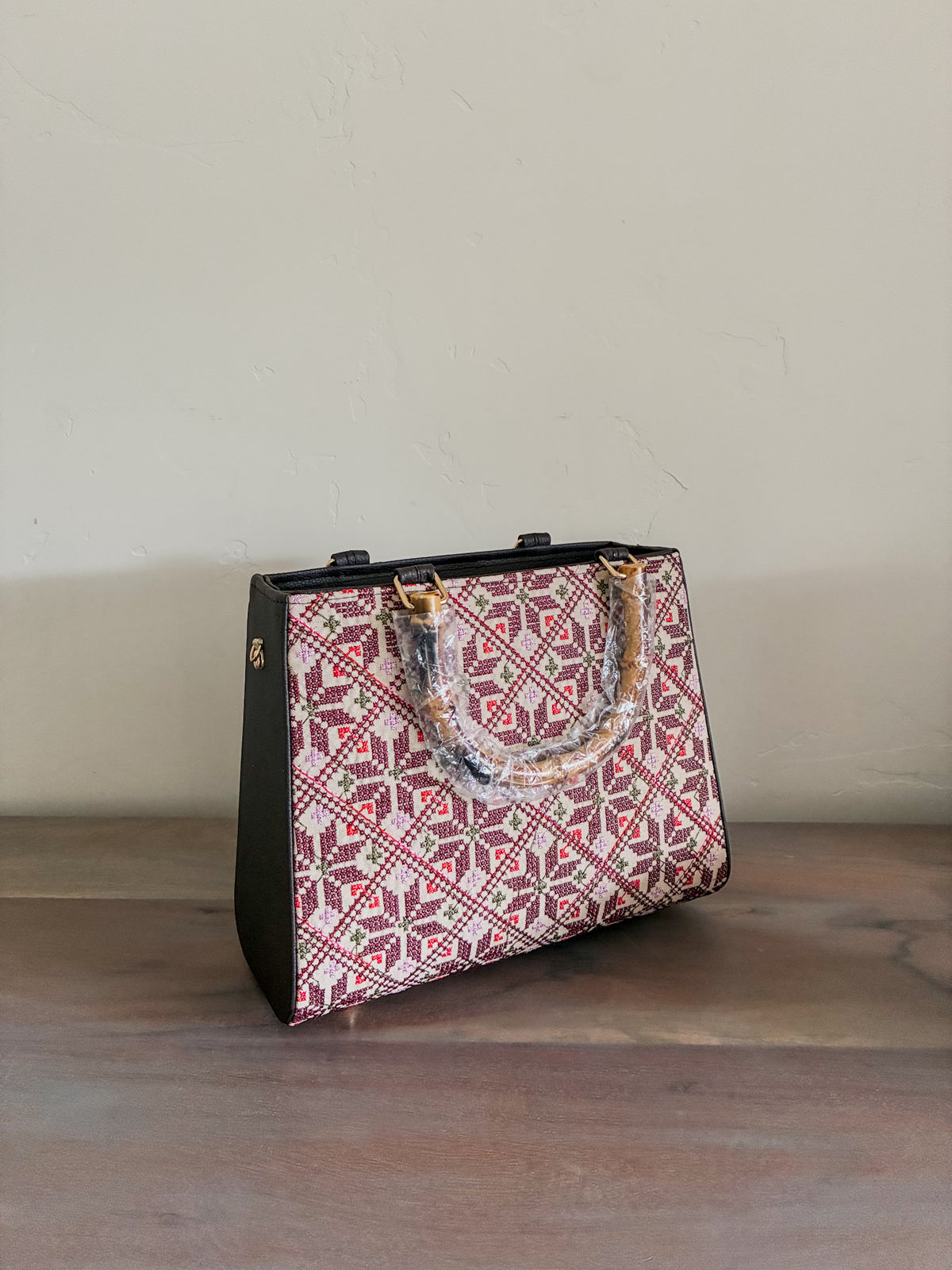 Limited Edition Handcrafted Sabr Handbag - Brown
