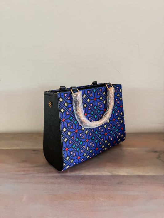 Limited Edition Handcrafted Sabr Handbag - Blue