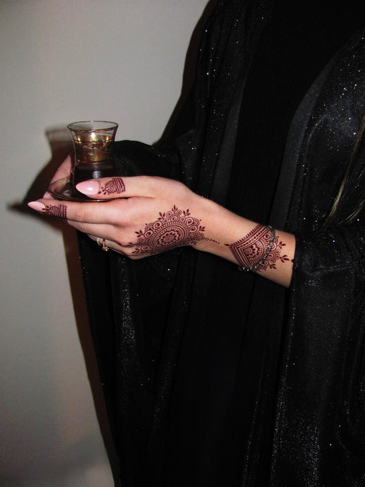 Red Henna Tattoo Creative Set