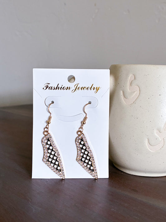 Keffiyeh Pattern Silhouette Earrings