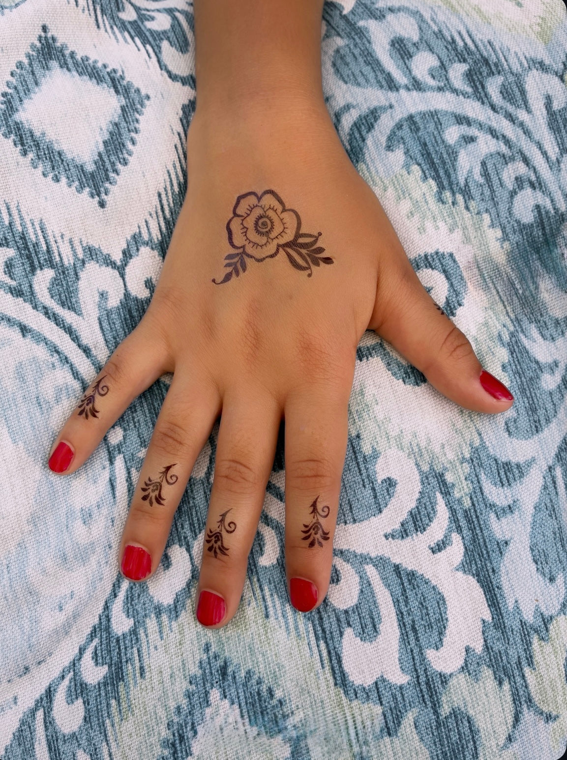 Kids Black Henna Tattoo Set