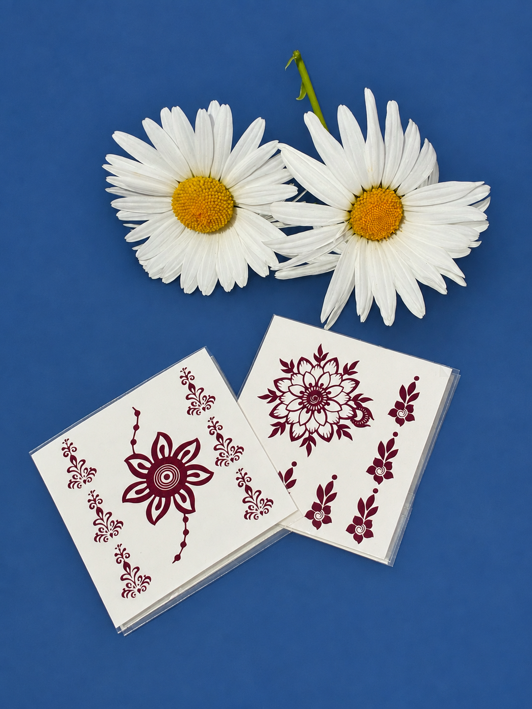 Kids Red Henna Tattoo Set